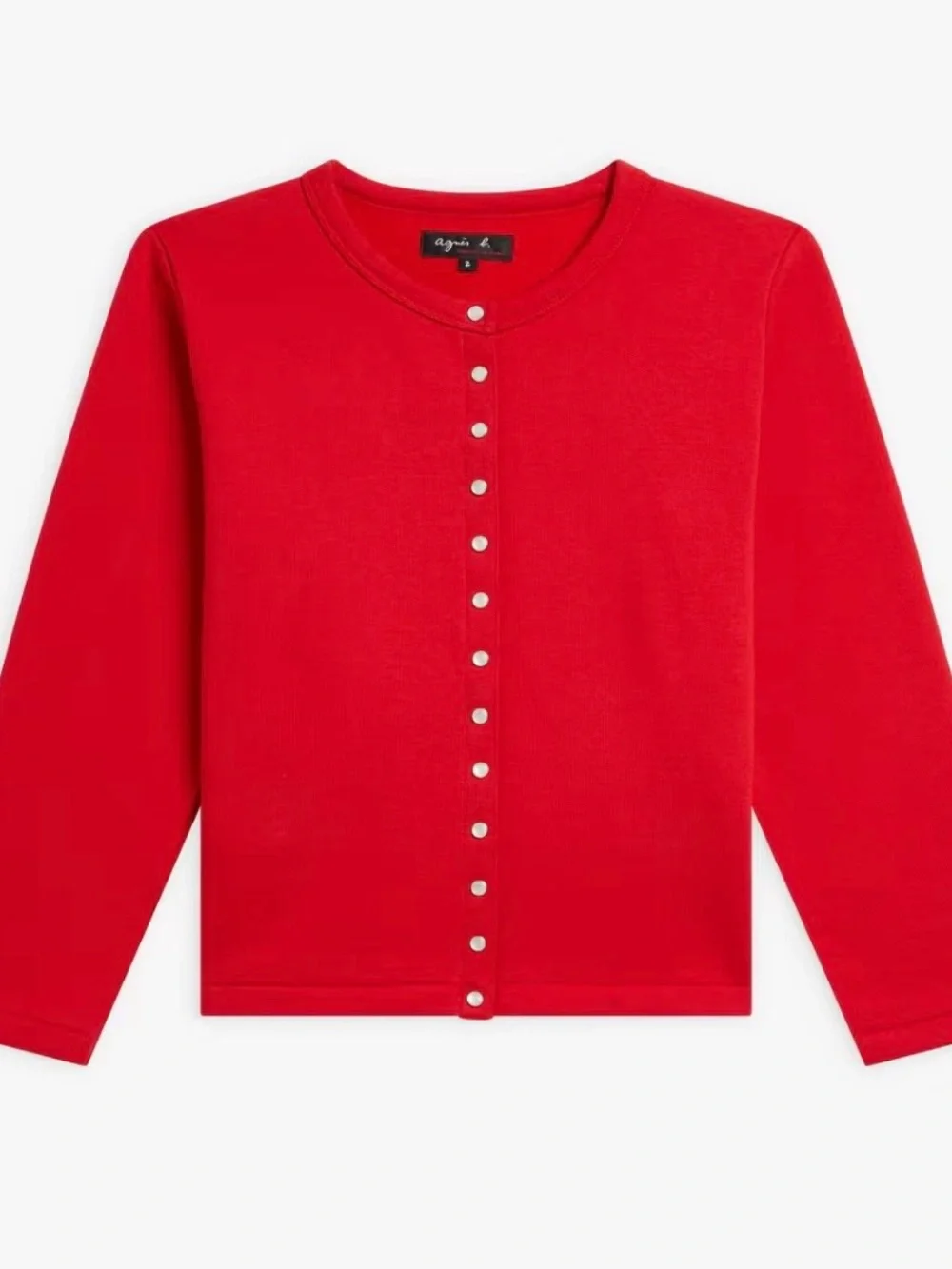 Agnes b.Snap-Front Long Sleeve Top